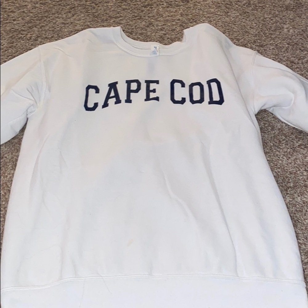 White cape cod crew neck